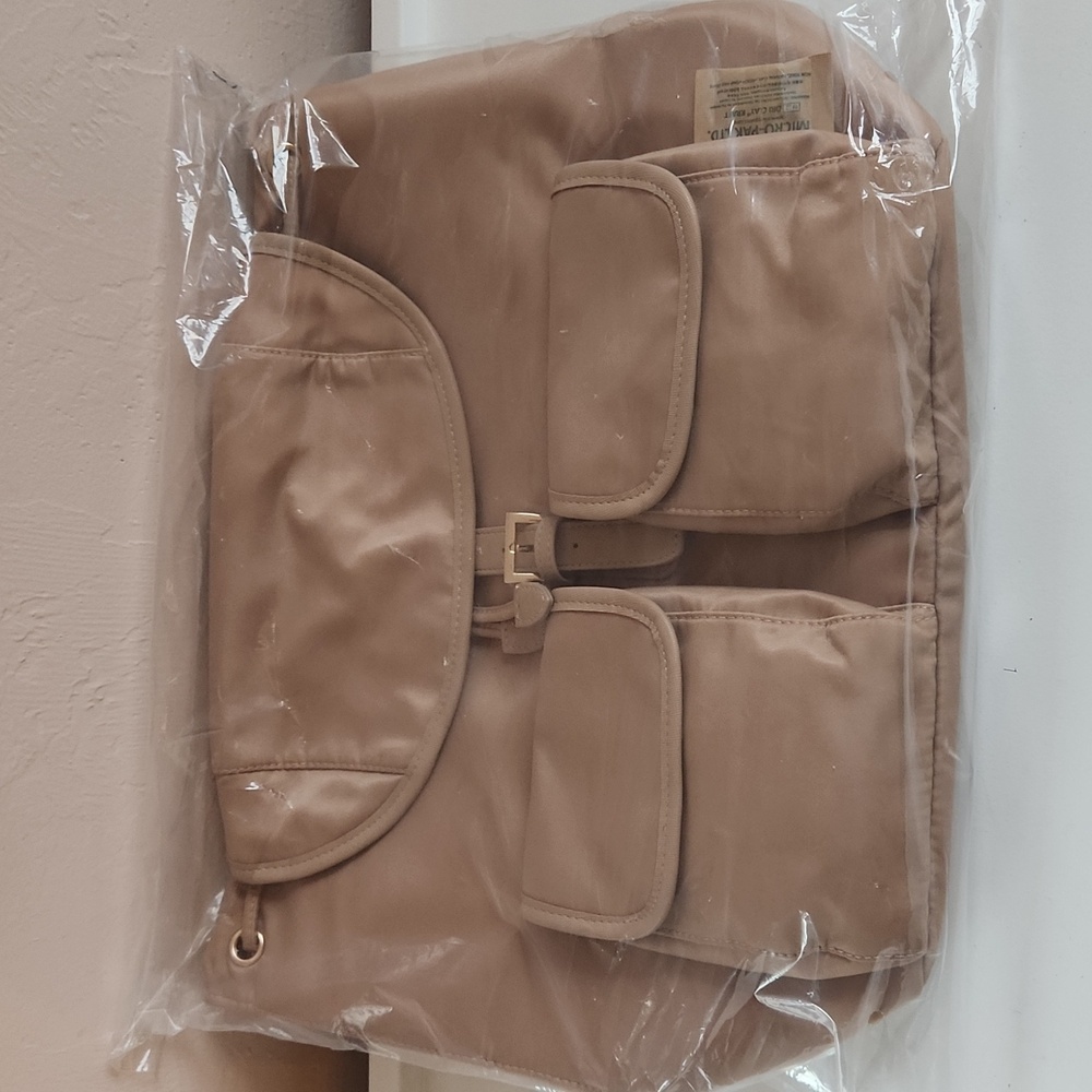 Year of Ours Backpack Color: Taupe - Picture 7 of 8